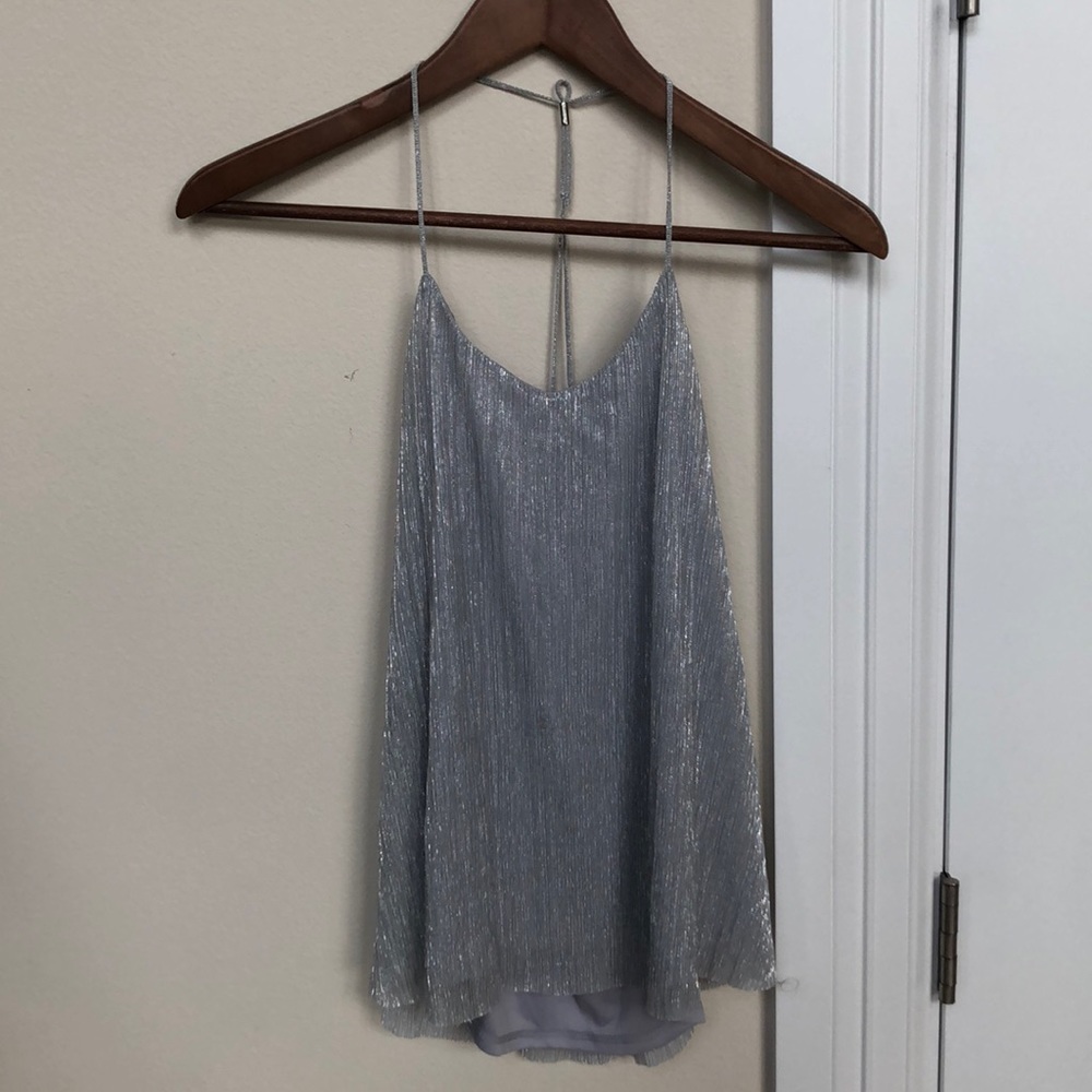 Shimmery Backless Cami